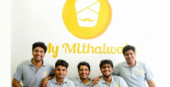 Co-founders of My Mithaiwala (from left to right): Ajinkya Shinde, Naresh Pingale, Siddhant Sarpate, Om Pathre, Deepak Dutt.